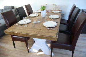 tafel steigerhout white wash kruispoot tafel steigerhout white wash kruispoot