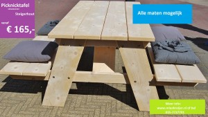 Picknicktafel steigerhout
