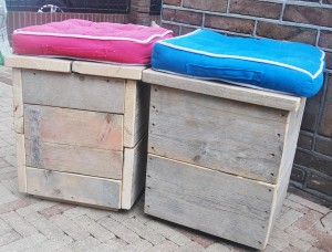 poefje gebruikt steigerhout poefje gebruikt steigerhout