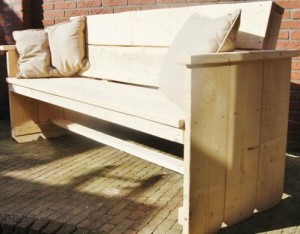 Tuinbank nieuw steigerhout