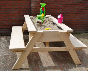 Zandpicknicktafel Picknicktafel met zandbak
