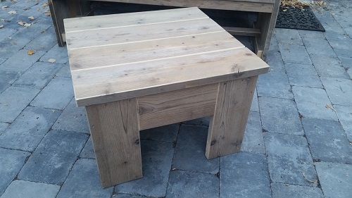 Tafels - salontafel hoekpoot steigerhout